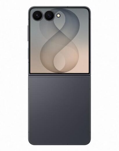 Galaxy Z Flip8 Graphite open back Galaxy Z Flip8 Graphite open back