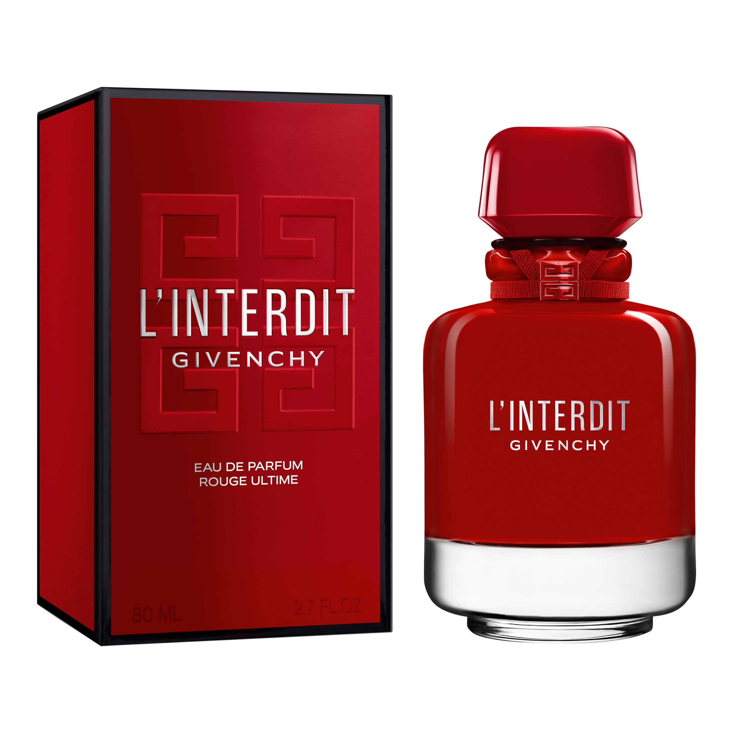 Givenchy L'Interdit Rouge Ultime EDP 80ml Givenchy L'Interdit Rouge Ultime Eau de Parfum 80ml bottle and box