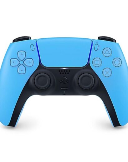 Blue and black PS5 DualSense wireless controller