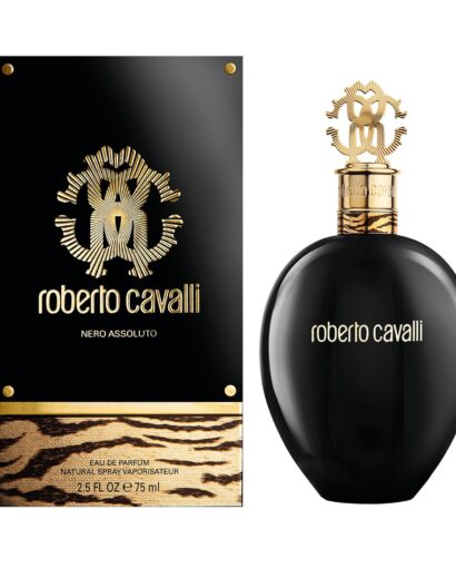 Roberto Cavalli Nero Assoluto Eau de Parfum 75ml bottle and box