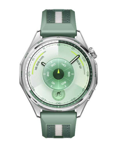 Huawei Watch GT 6 — 46mm — Green Woven Strap