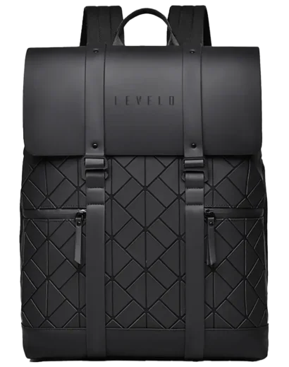 Levelo Caen Travel Backpack Black