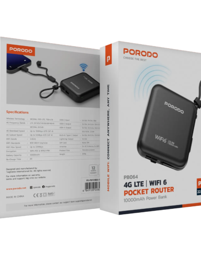 Porodo 4G LTE WiFi 6 Router