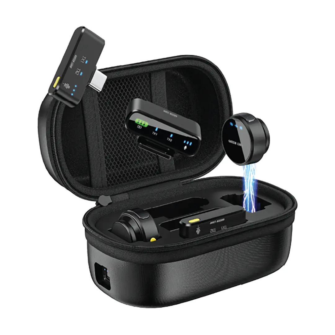 Green Lion GM-85X 3-in-1 Wireless Microphone — Black Green Lion GM-85X 3-in-1 Wireless Microphone
