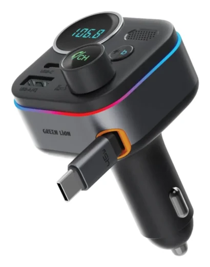 Green Lion GFM-2 Bluetooth 5.4 Car FM Transmitter