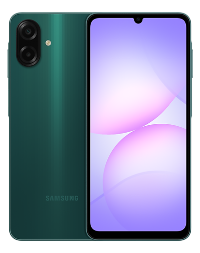 Samsung Galaxy A07 green smartphone product image